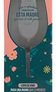 Mr. Wonderful WOA11773ES Copa de vino - Seco o afrutado, ¡brindemos por esta madre que