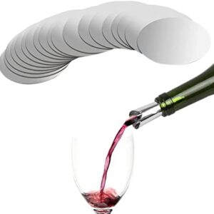 REQAG 30 Piezas Vertedor Vino Antigoteo Vino Discos Vertedor Botellas De Vino para