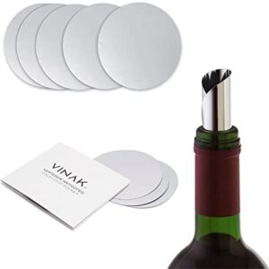 VINAK (5 UNIDADES) Vertedor de vino antigoteo. Solución simple y eficaz para evitar el