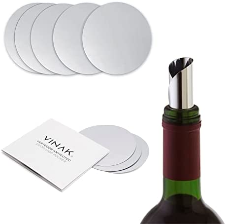 VINAK (5 UNIDADES) Vertedor de vino antigoteo. Solución simple y eficaz para evitar el