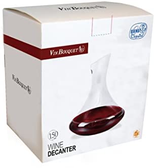 Vin Bouquet FIA 166 - Decantador de Vino 1,5 Litros, Cristal, Aireador Vino, Decantador - Imagen 2