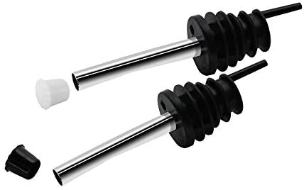 Fackelmann Vertedor de Vino, Ayuda para Verter Sin Goteo, Acero Inox y Prolipropileno,