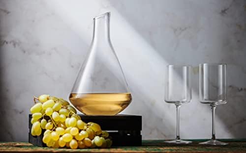 Decantador de Vino – Jarra de Vino de Cristal Soplado a Mano – Moderno y Elegante - Imagen 7