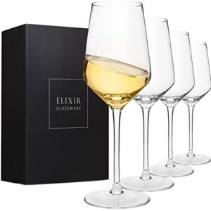 Copas De Vino Juego De 4 - Copas De Cristal Sopladas A Mano - Copas De Vino Blanco De