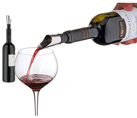 WMF Decantador de vino con aireador de 14 cm, acero inoxidable Cromargan, plástico, - Imagen 3
