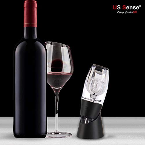 US Sense decantador de Vino aireador para Navidad y Vacaciones Regalo (Wine Gift Set) - Imagen 3