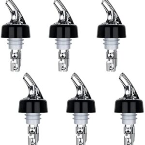 Delamiya 6 unidades de vertedor de licores, vertedor de botellas, dosificador, dispensador