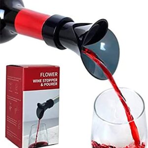 Decantador Aireador y Tapón de Vino Antigoteo. Dispensador Oxigenador de Vino con Cierre.