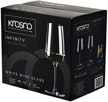 Krosno Copas de vino blanco y espumoso | Set de 6 unidades | Elegantes | Crystal Glass | - Imagen 5