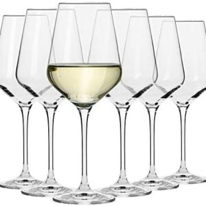 Krosno Copas de Vino Blanco | Conjunto 6 Piezas | 390 ML | Avant-Garde Collection |