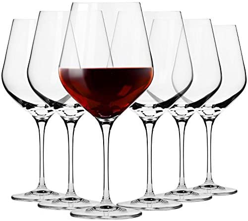 Krosno Grande Copas de Vino Tinto | Conjunto de 6 Piezas | 860 ML | Splendour Collection |