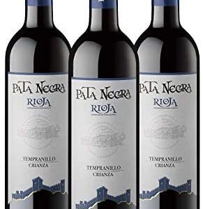 Pata Negra Crianza - Vino Tinto D.O. Rioja - Caja de 3 Botellas x 750 ml