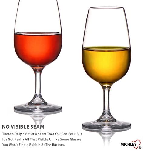 MICHLEY Copas Vino Cristal, 100% Tritan-plástico Irrompible Copas de Vino, 23 cl Copas de - Imagen 4