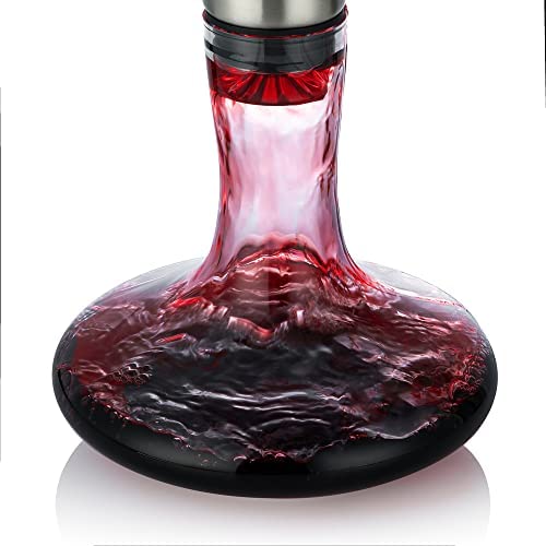 Decantador de Vino de con Aireador y Filtro Incorporados, Botella de Vino Tinto Decantador - Imagen 3