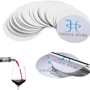 Unique Store 10 vertedor de vino, vertedor parar vino gota, Discos vertedor vino,Antigoteo