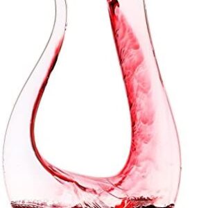 Decantador Jarra de cristal,Decantador de Vino Cristal,Aireador de Rojo Vino,Handmade
