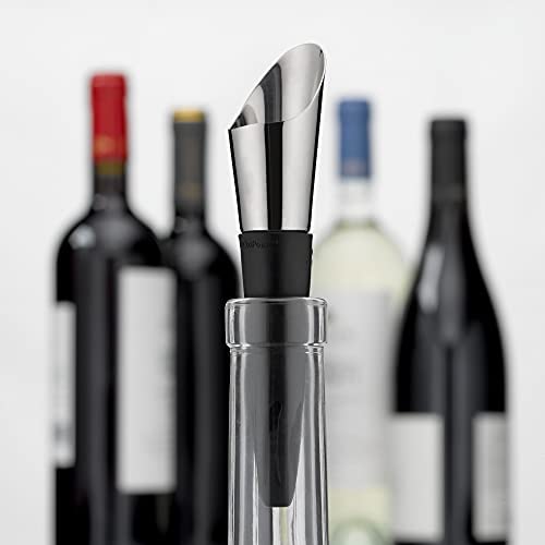 WMF Decantador de vino con aireador de 14 cm, acero inoxidable Cromargan, plástico, - Imagen 5