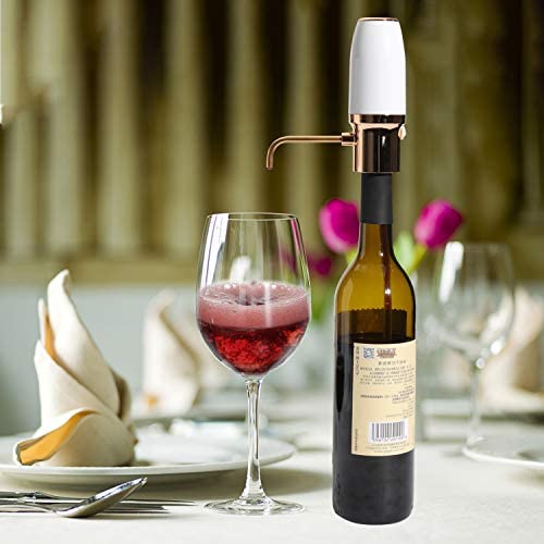 WIWONEY Aireador y vertedor eléctrico de vino, Decantadores automático inteligente, - Imagen 8