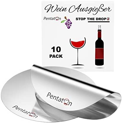 Pentaton - Vertedor de Vino, Ayuda para Verter sin Goteo, láminas Reutilizables para