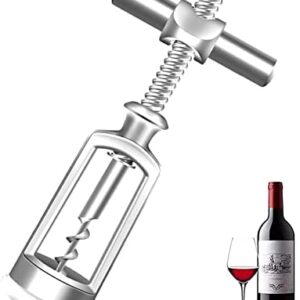 XCWTBL, abridor de botellas de vino de aleación de zinc campana sacacorchos, tornillo