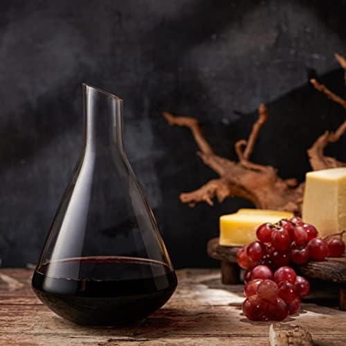 Decantador de Vino – Jarra de Vino de Cristal Soplado a Mano – Moderno y Elegante - Imagen 5