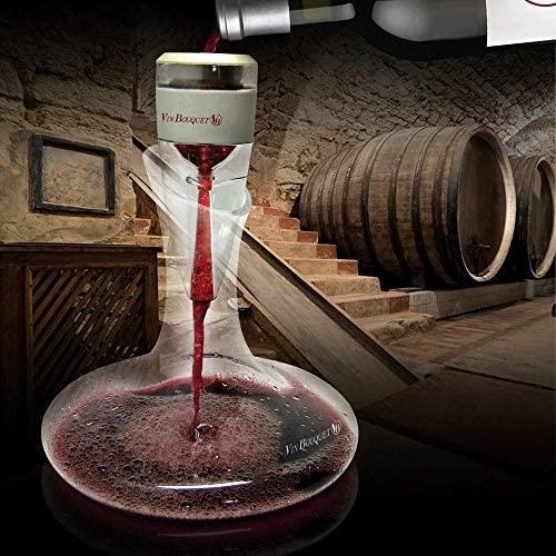 VB VIN BOUQUET Aireator with 1,5 litros Wine Decanter Aireador de Vino, Decantador: - Imagen 4