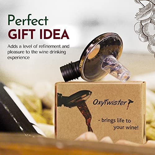 OxyTwister Aireador de Vino para un Mejor Sabor al Vino - Imagen 4