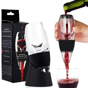 Eco Memos Decantador de Aireador de Vino con Regalo Base - Vino de Acrílico Vino de Lecho
