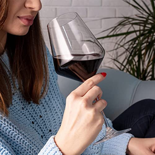 Krosno Copas de Vino Tinto | 490 ML | Avant-Garde Collection | Perfectos para Uso en Casa, - Imagen 4